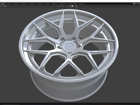 Brixton Forged CM8 Targa 3D Model