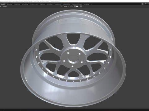 Brixton Forged CM8 Targa 3D Model