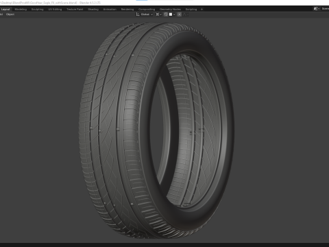 GoodYear Eagle F7 3D Modell