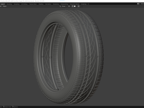GoodYear Eagle F7 3D Modell