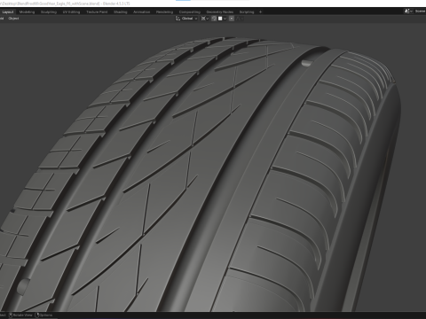 GoodYear Eagle F7 3D Modell