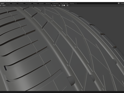 GoodYear Eagle F7 3D Modell