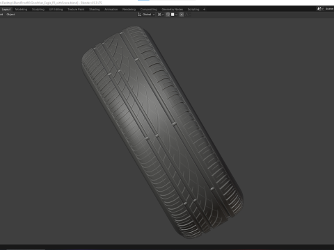 GoodYear Eagle F7 3D Modell