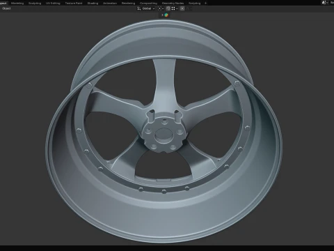 Al13 R190 3-piece 3D Model