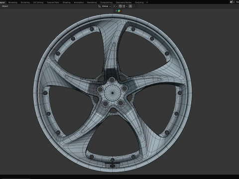 Al13 R190 3-piece 3D Model