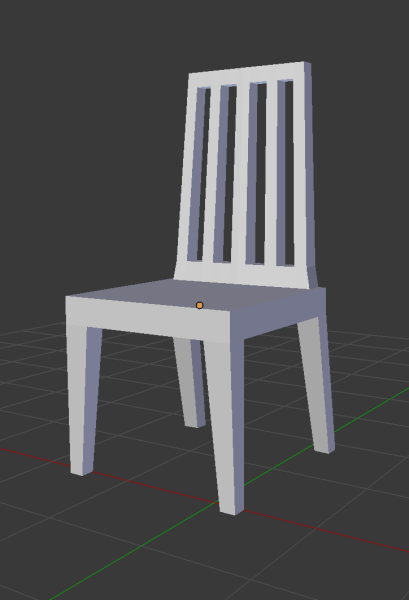 White chair 3D 모델 .c4d .max .obj .3ds .fbx .stl .blend 
