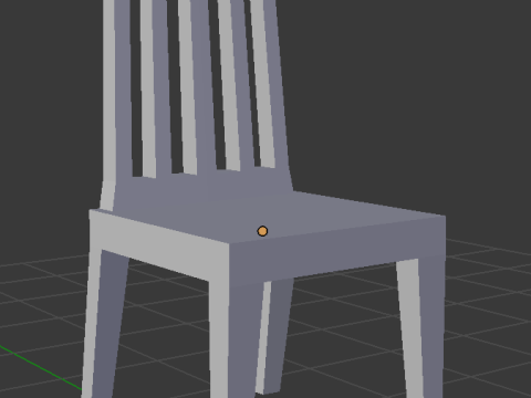 White chair 3D 모델