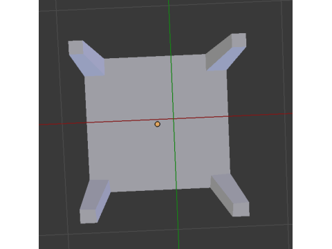 White chair 3D 모델