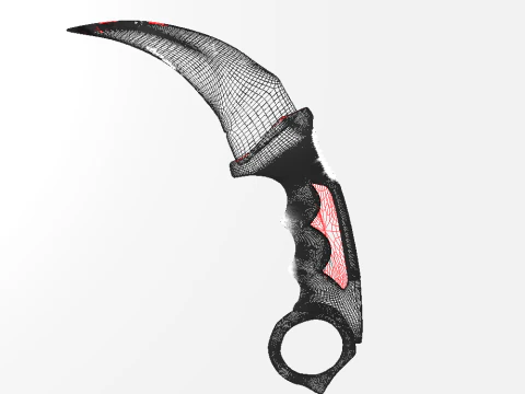 Karambit knife 3D Model