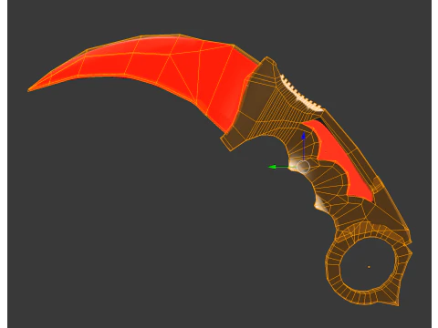 Karambit knife 3D Model