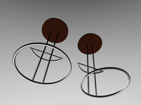 Bar stools 3D Model