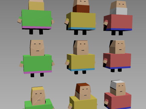 Little men Modèle 3D
