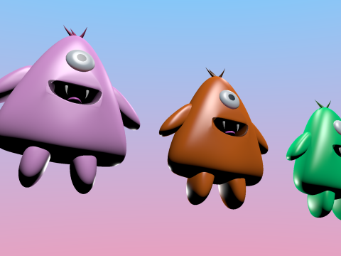 Monsters 3D 모델