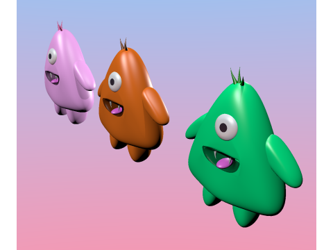 Monsters 3D Модель
