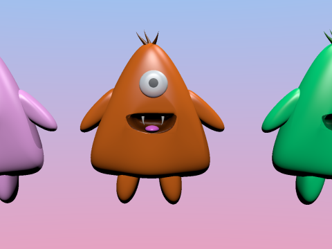 Monsters 3D Модель