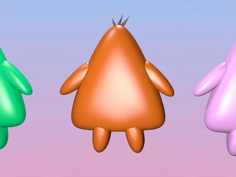 Monsters 3D Model