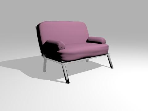 Pink sofa OWENDAL 3D 모델