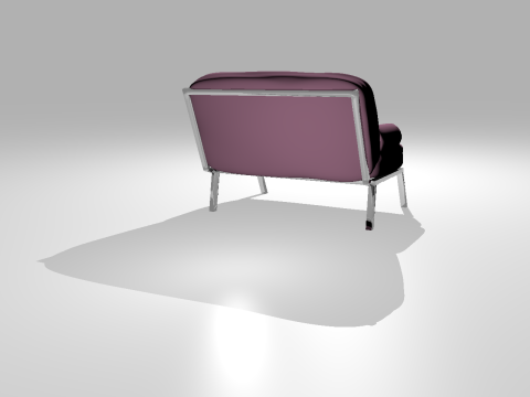 Pink sofa OWENDAL 3D Modell