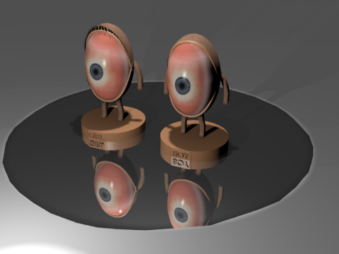 Eyes character print model OWENDAL Model 3D