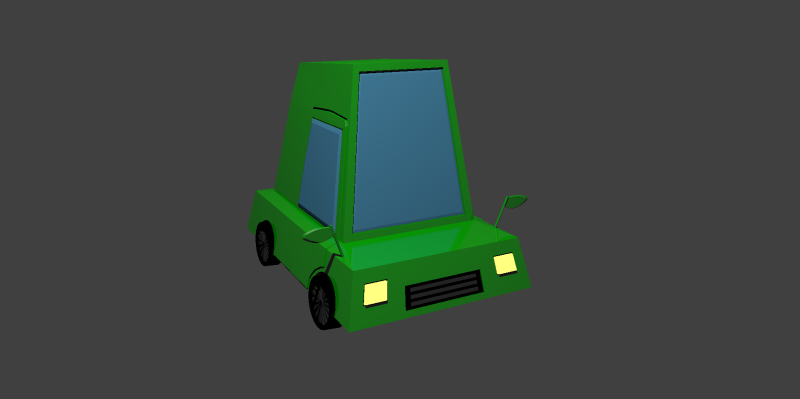 Cartoon car low poly OWENDAL 3D Модель .c4d .max .obj .3ds .fbx .stl .blend 