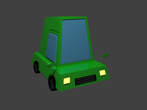 Cartoon car low poly OWENDAL 3D Model