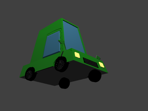 Cartoon car low poly OWENDAL 3D Модель