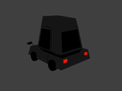 Cartoon car low poly OWENDAL 3D Модель