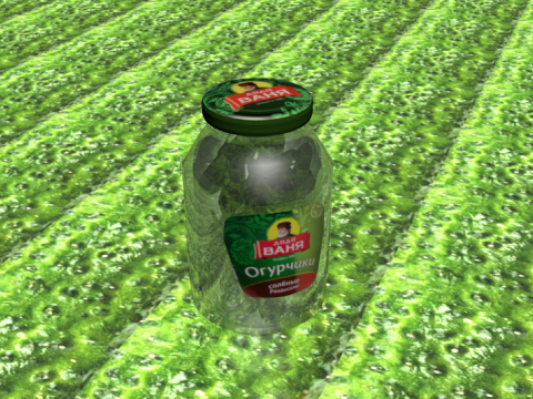 Pickled cucumbers low polly OWENDAL 3D Model