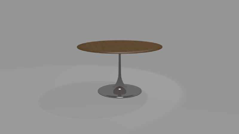 Low poly wooden table OWENDAL 3D Model .c4d .max .obj .3ds .fbx .stl .blend 