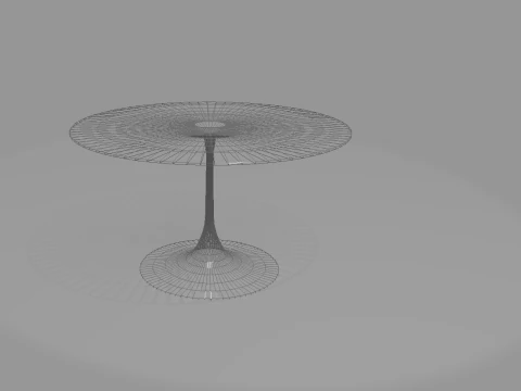 Low poly wooden table OWENDAL 3D Model