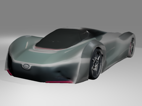 Sports car from the future OWENDAL Modello 3D