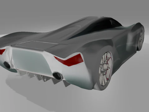 Sports car from the future OWENDAL 3D Model