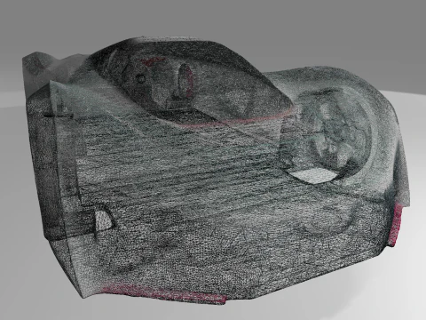 Sports car from the future OWENDAL 3D Model