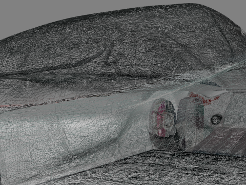 Sports car from the future OWENDAL Modello 3D