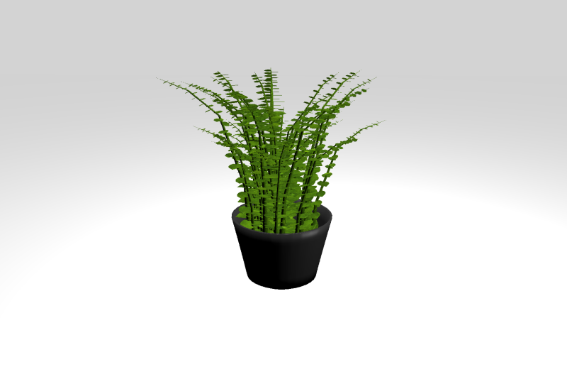 Bush 1 low poly OWENDAL 3D 模型 .c4d .max .obj .3ds .fbx .stl .blend