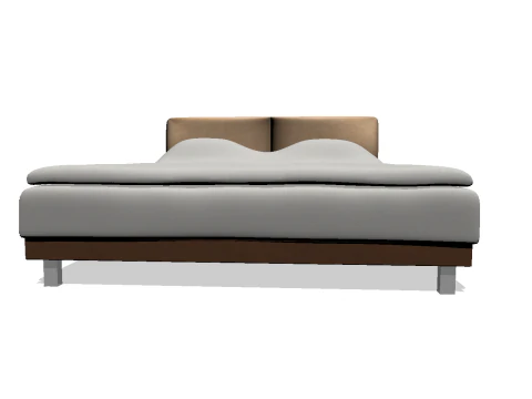 Bed 1 low poly OWENDAL 3D Model