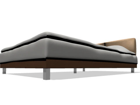 Bed 1 low poly OWENDAL 3D Model