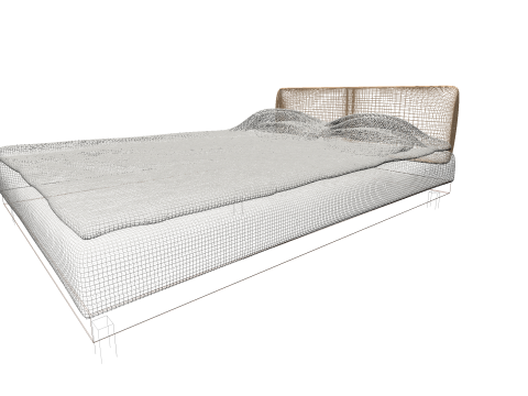 Bed 1 low poly OWENDAL 3D 模型
