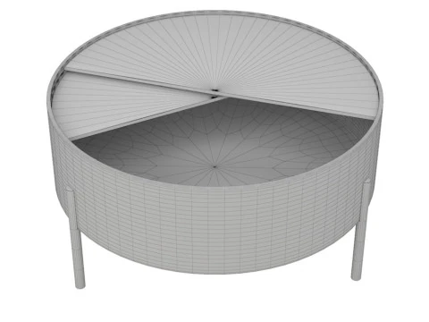 WoudArccoffeetable 3D Model