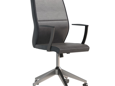 Rapidline Slimline Executive Chair With Medium Back 3D Model