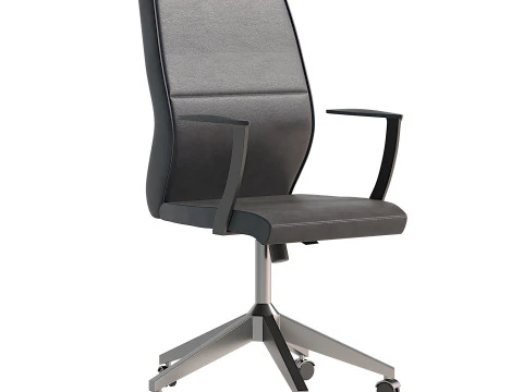 Rapidline Slimline Executive Chair With Medium Back 3D Model