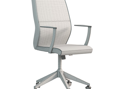 Rapidline Slimline Executive Chair With Medium Back 3D 모델