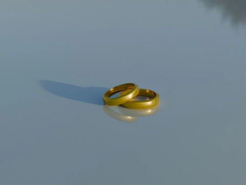 Eheringe 3D Modell