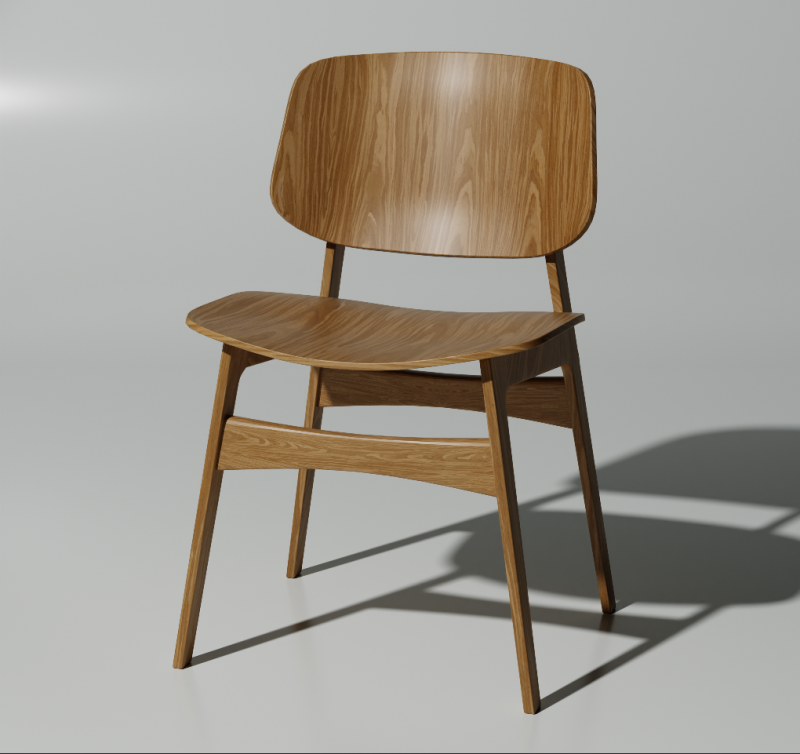 Modern chair Modello 3D .c4d .max .obj .3ds .fbx .stl .blend 