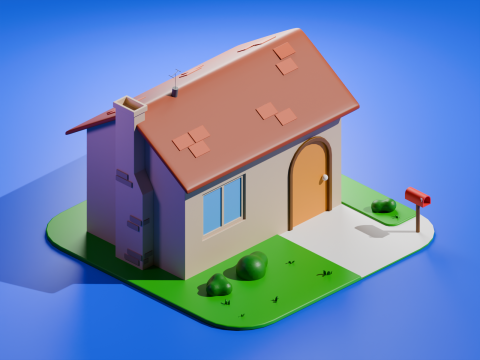 Stylized house 3D Modelo 3D