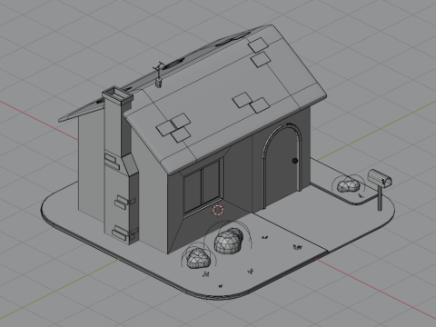 Stylized house 3D 3D-Modell