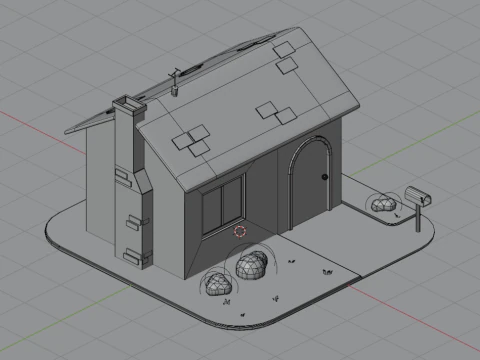 Stylized house 3D 3D Model
