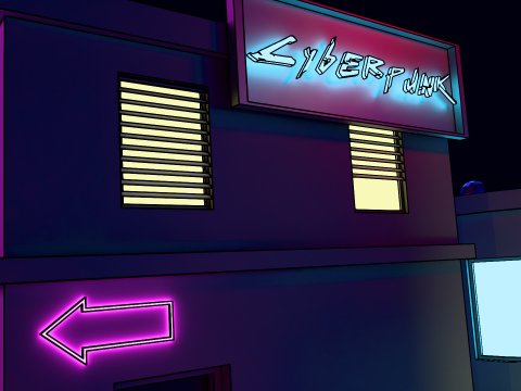 Cyberpunk city 3Dモデル