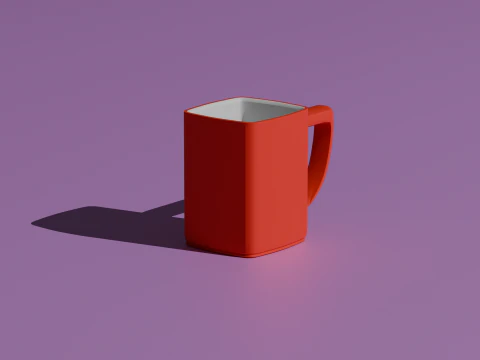 Червоний гурток 3D Модель