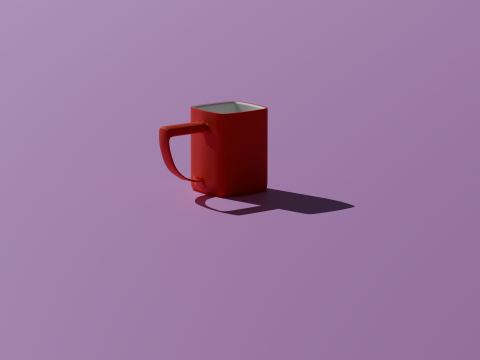 Red Mug 3D Модель